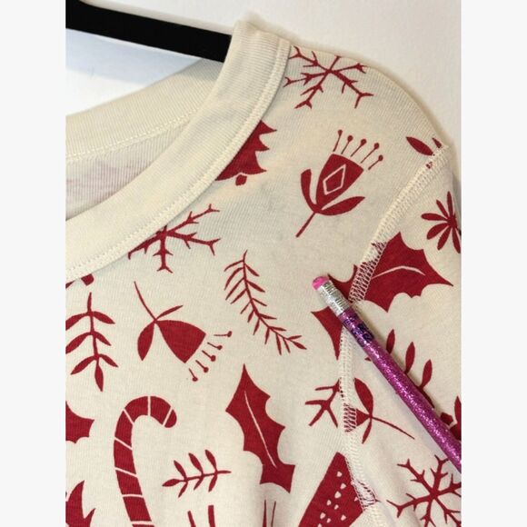 Hanna Andersson Women's 2PC holiday Christmas Pajamas Size Small - flawed - Picture 7 of 14